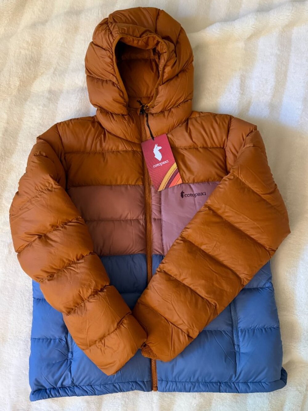 Cotopaxi Fuego Max Down Jacket Sienna/Fjord Women's Medium New With Tags - Picture 2 of 7